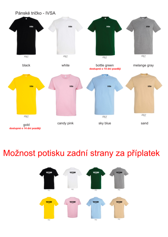 Pánské tričko - IVSA
