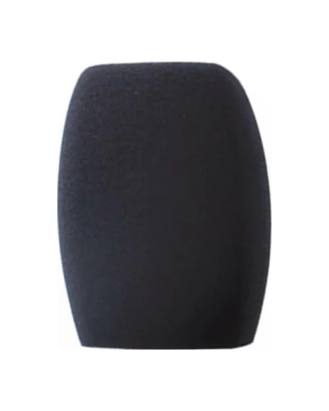 Protivětrný molitanový kryt na mikrofon (windscreen), čtyřhran, 80×105 mm – černý, s potiskem
