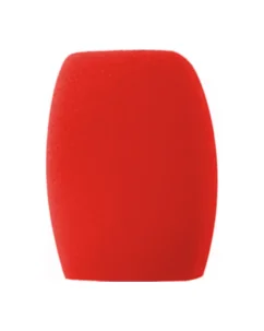 Protivětrný molitanový kryt na mikrofon (windscreen) 80×105 mm – červený, s potiskem