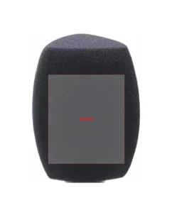 Protivětrný molitanový kryt na mikrofon (windscreen) 85×105 mm – černý, s potiskem