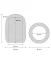 Protivětrný molitanový kryt na mikrofon (windscreen) 65×90 mm – černý, s potiskem