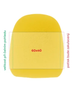 Protivětrný molitanový kryt na mikrofon (windscreen) 60×70 mm – barevný s potiskem